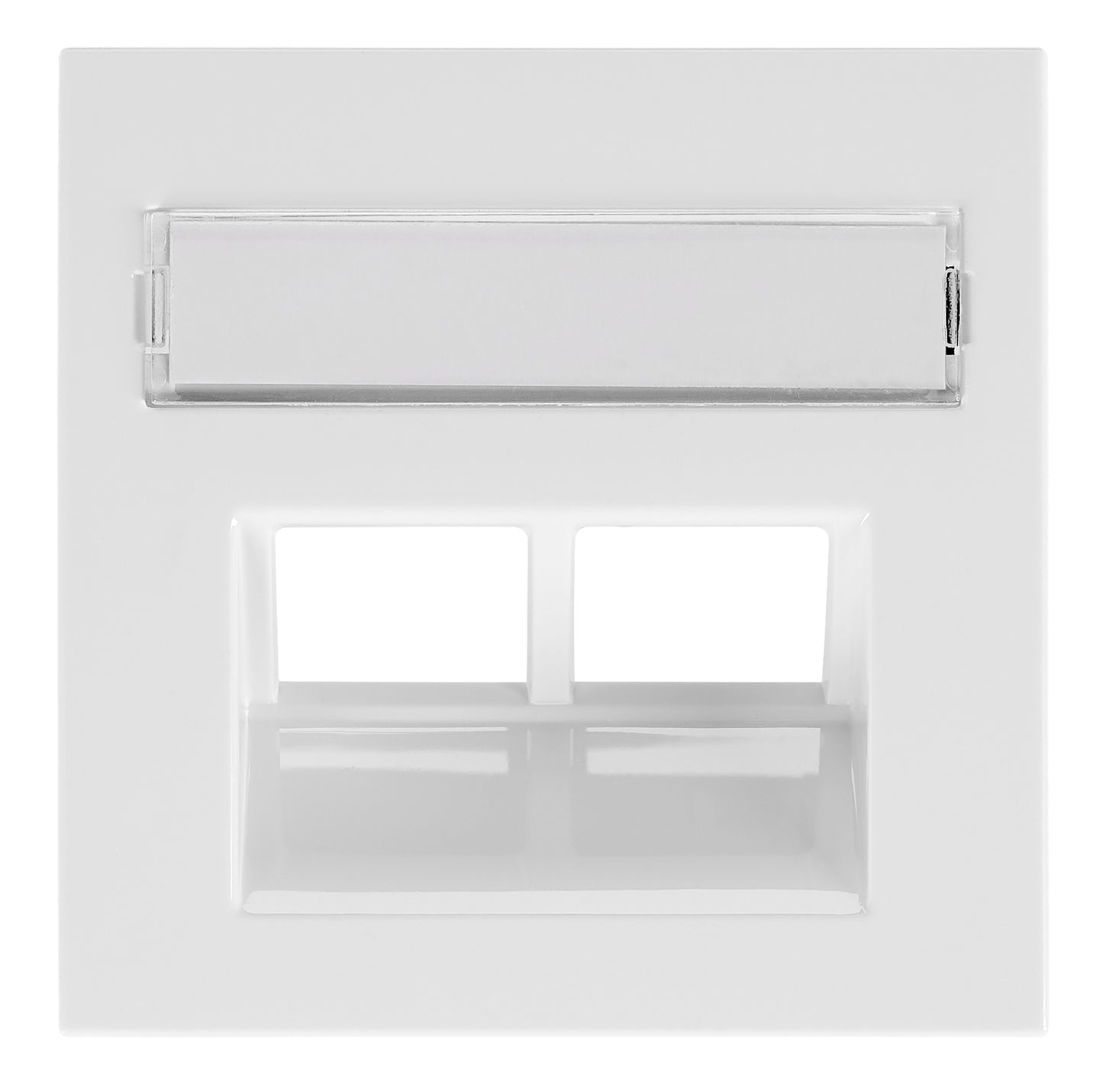 Visio 50 Abdeckung 2xRJ45 weiß
