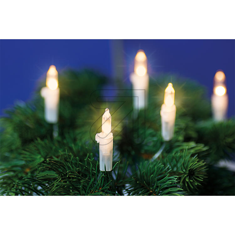 EGB LED Lichterkette 100 flg. für innen warmweiß transparent