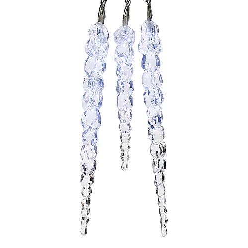 EGB LED-Eiszapfen-Lichterkette 40 Zapfen weiße LED für innen & außen