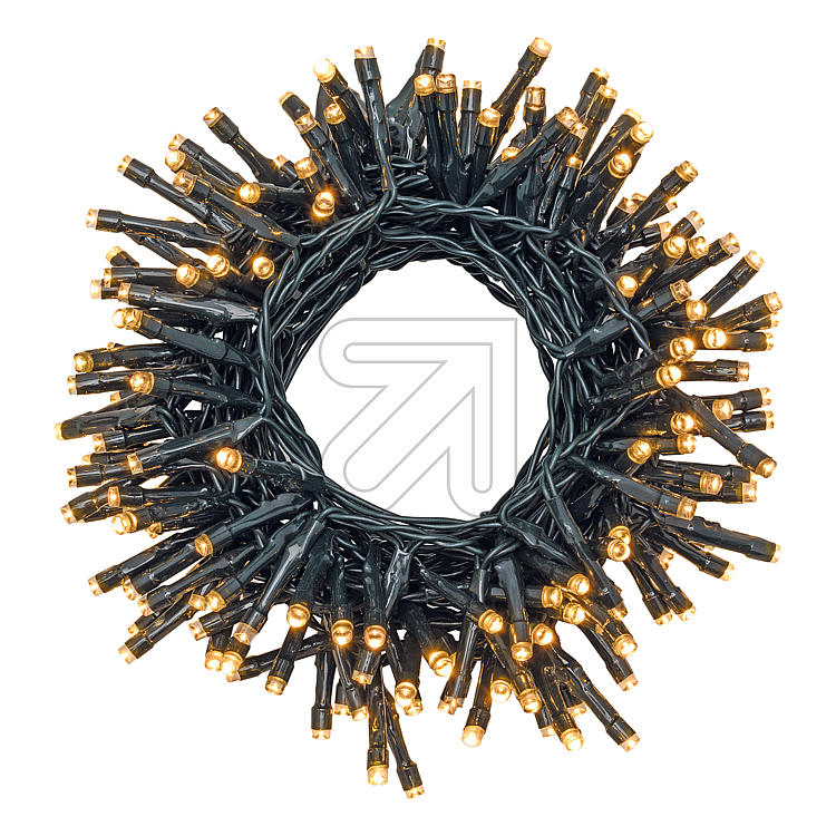 LED-Lichterkette 180 warmw. LED für innen und außen mit Steuerbox und Fernbedienung batteriebetrieb