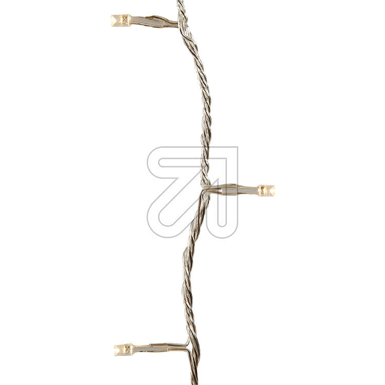 LED-Mini-Lichterkette transparent 24 ww LED für innen und außen mit Batterie und Timer