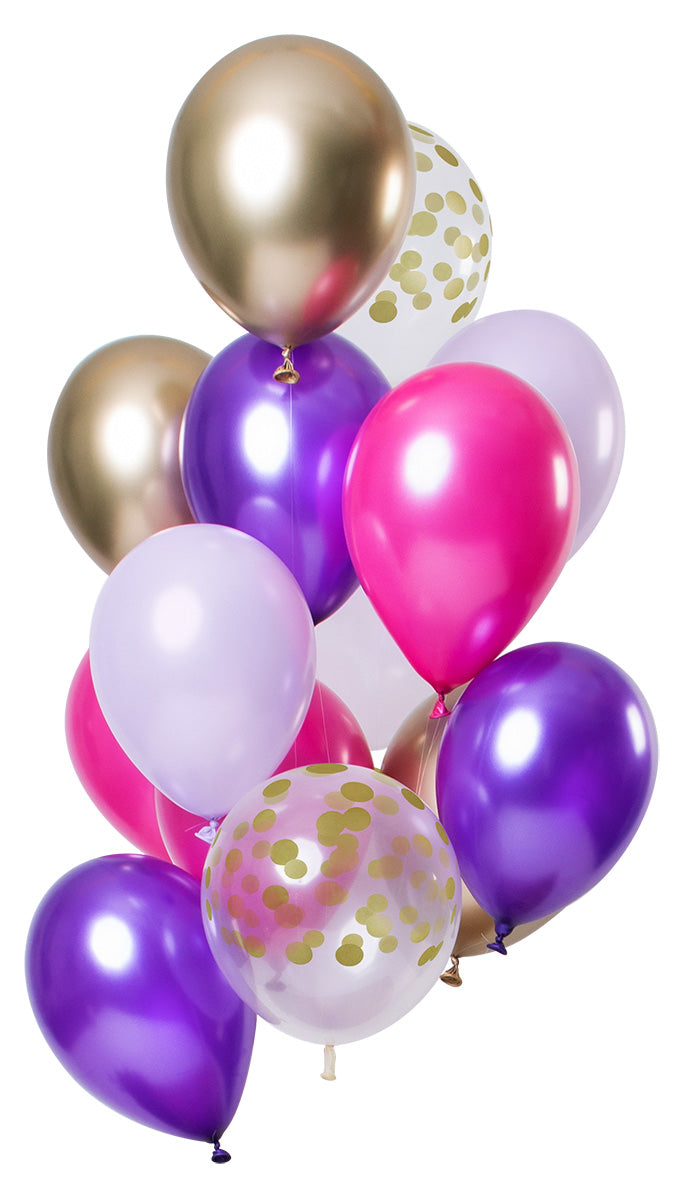 Luftballons 12 Stk. Purple Posh 30cm