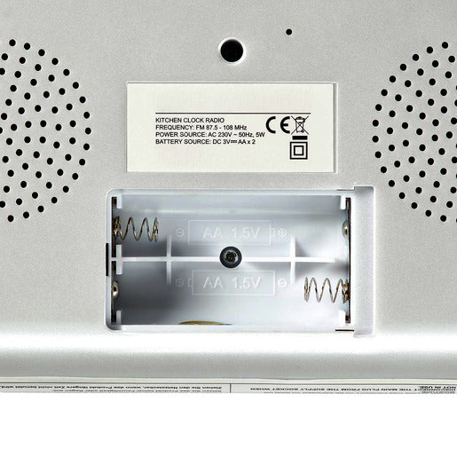Nedis Unterbauradio RDFM4000WT weiß/silber Batterie/Netz