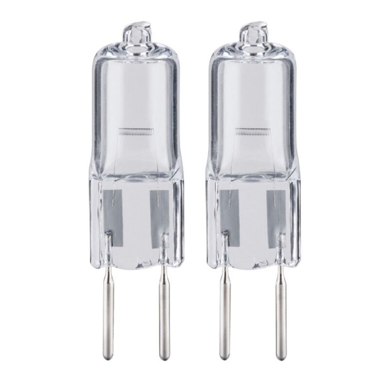2 x Paulmann Halogen Leuchtmittel Stiftsockel 35W GY6,35 12V klar 766lm warmweiß 2900K dimmbar