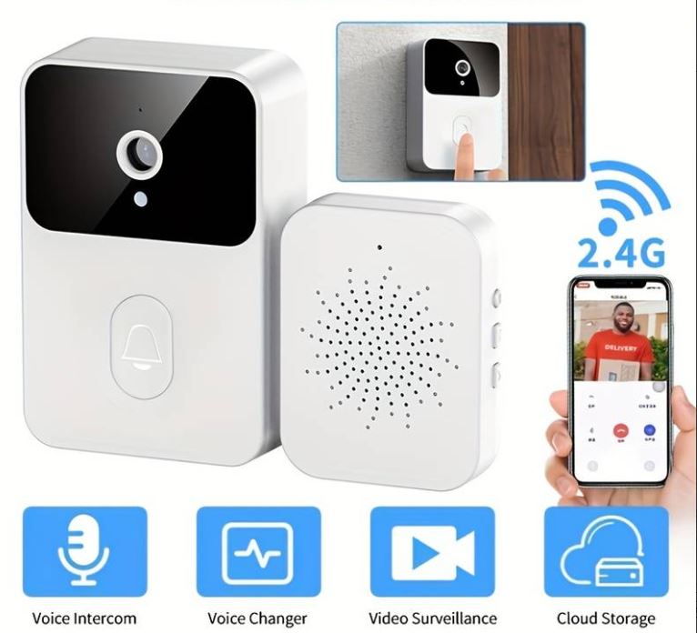 Drahtlose Video-Türklingel mit Kamera