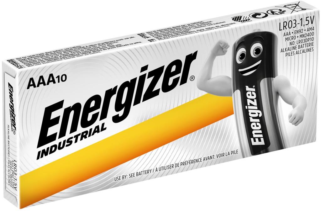 Energizer Mignon Industrial Batterien 10er Pack LR03/AAA