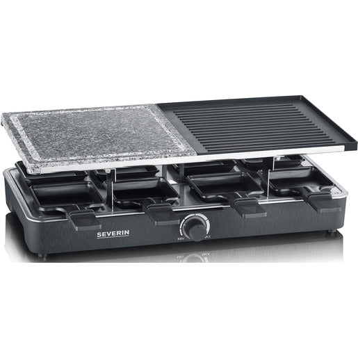 Severin Raclette-Grill mit Naturgrillstein und Grillplatte RG 2371