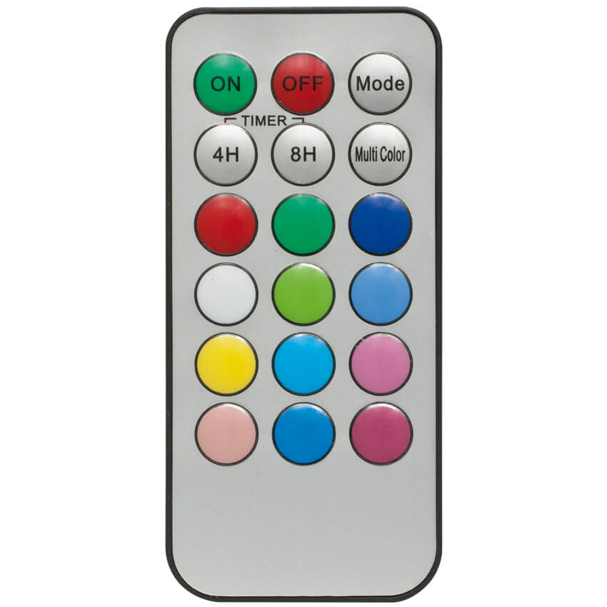 LED Echtwachskerzen Set 3 Stk. 1-flammig RGB mit Fernbedienung batteriebetrieb und Timer