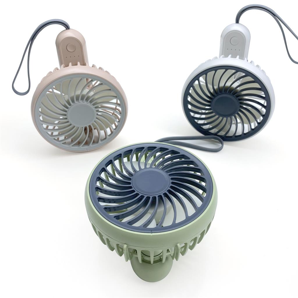 Handventilatoren 2.000mAh mit USB Ladeanschluss in diveresen Farben