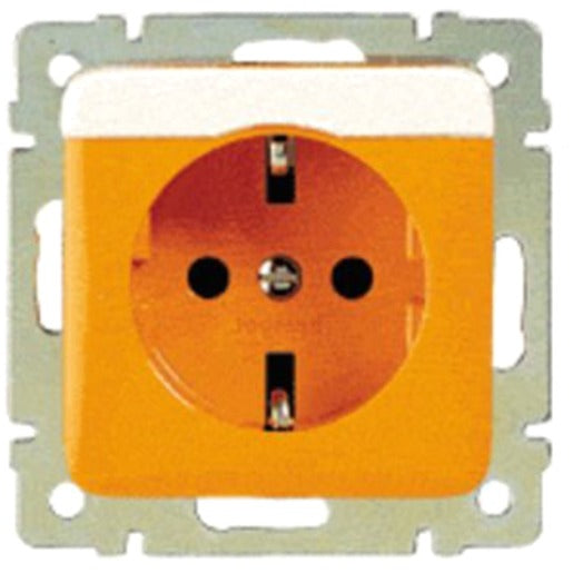 Legrand Steckdose (SL) ZSV mit erhöhtem Berührungsschutz Beschriftungsträger Creo orange