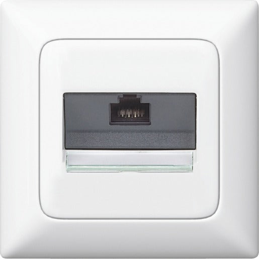 Legrand Abdeckung VDI 30° flach mit Beschriftungsträger Creo ultraweiß