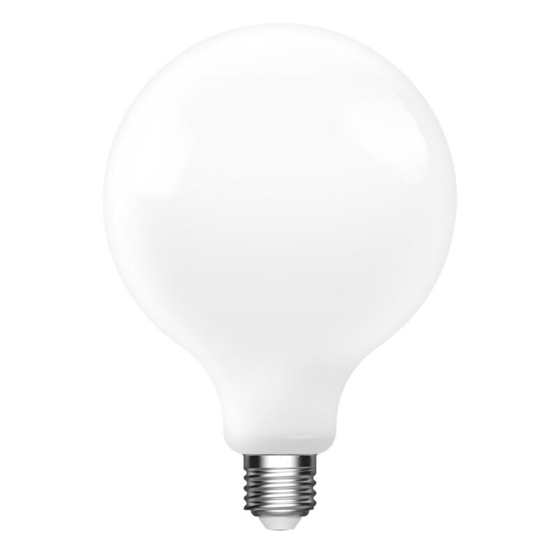 LED Globe Glühbirne G80 8W = 60W E27 opal 360° warmweiß 2700K