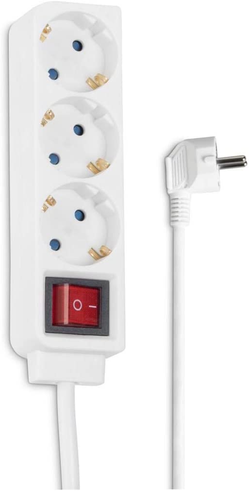 Tischverteiler / Steckdosenleiste 3-fach mit Schalter