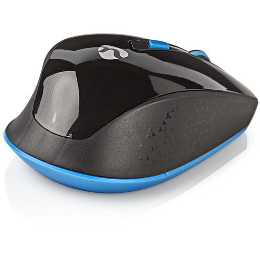 Nedis Funkmaus 800 - 1600dpi 6 Knöpfe 1x AA schwarz blau