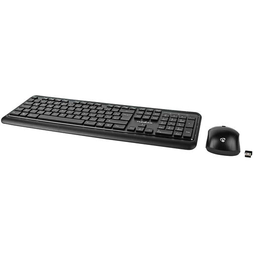 Nedis Maus und Tastatur Set Kabellos 800 - 1600dpi 1x AA und 1x AAA schwarz