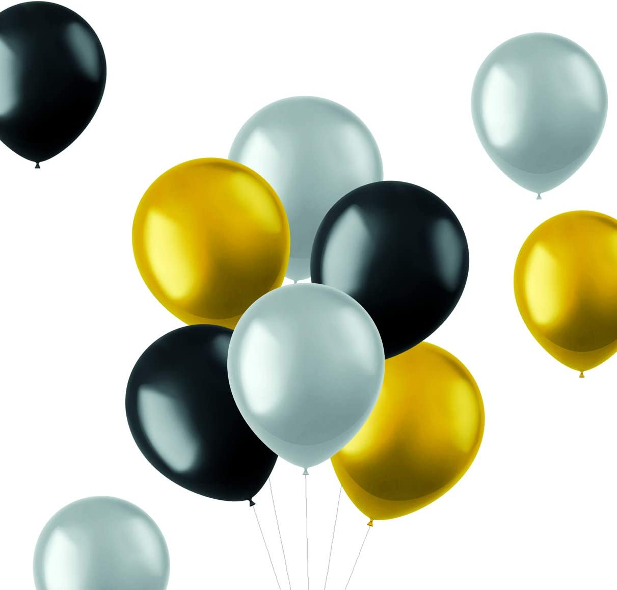 Luftballon 50 oder 100 Stück auf Latex Metalic mehrfarbig 33cm