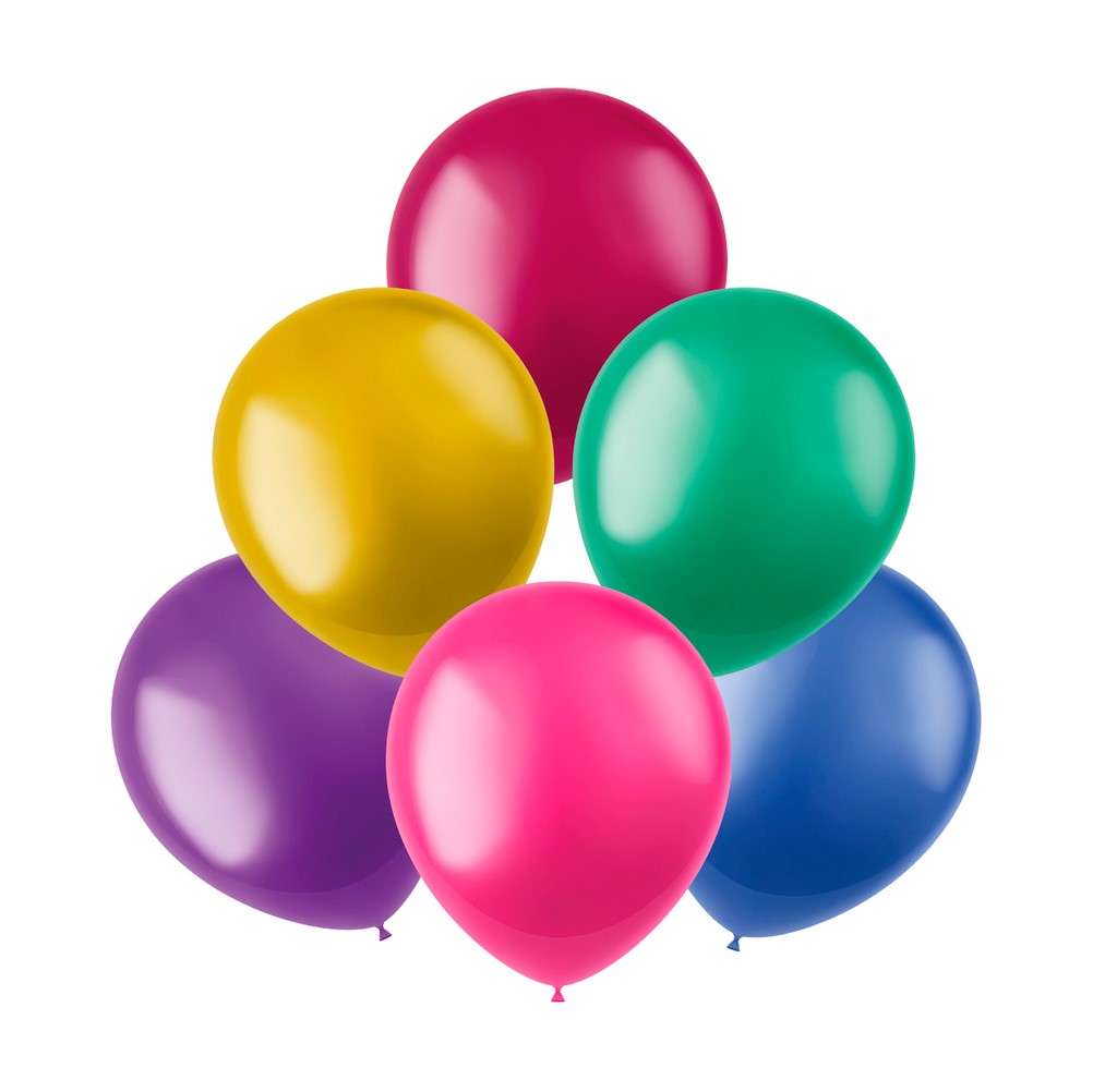 Luftballon 50 Stück auf Latex bunt 33cm