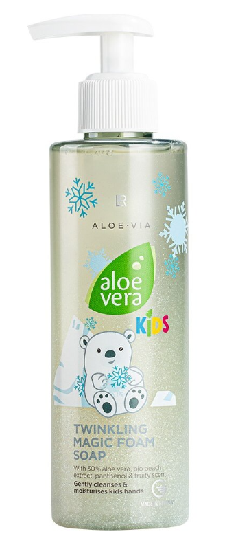LR Aloe Vera Kids Twinkling Magic Foam Soap, 200 ml Seife für Kinder Eisbär Kinderseife